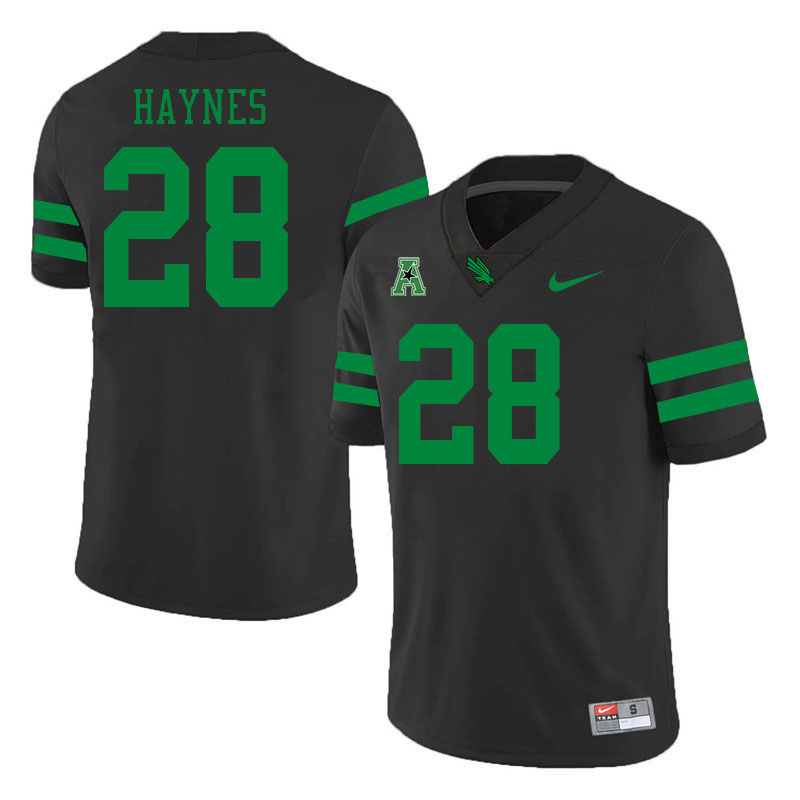 #28 Abner Haynes North Texas Mean Green College Football Jerseys Stitched-Black